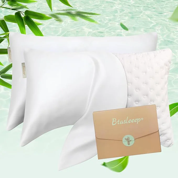 Contemporary Cooling Curved Pillowcase for Side Sleeper Pillow Reusable