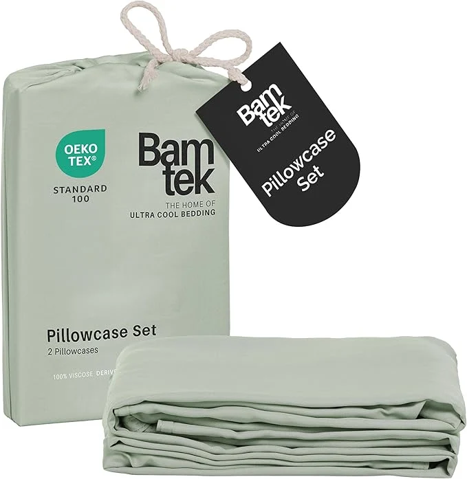 Dependable Pillow Cases King Size Set of 2 Pillowcases Viscose from Bamboo Cooling Trusted