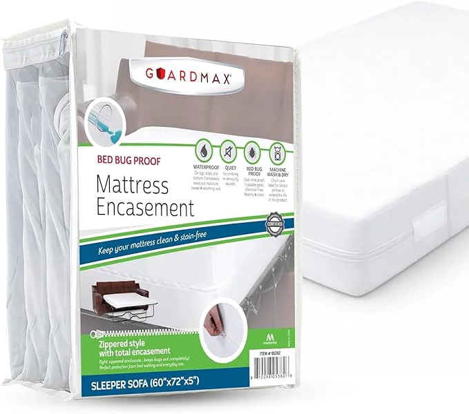 Optimized Guardmax Jersey Knitted Sleeper Sofa Zippered Mattress Encasement High-Quality