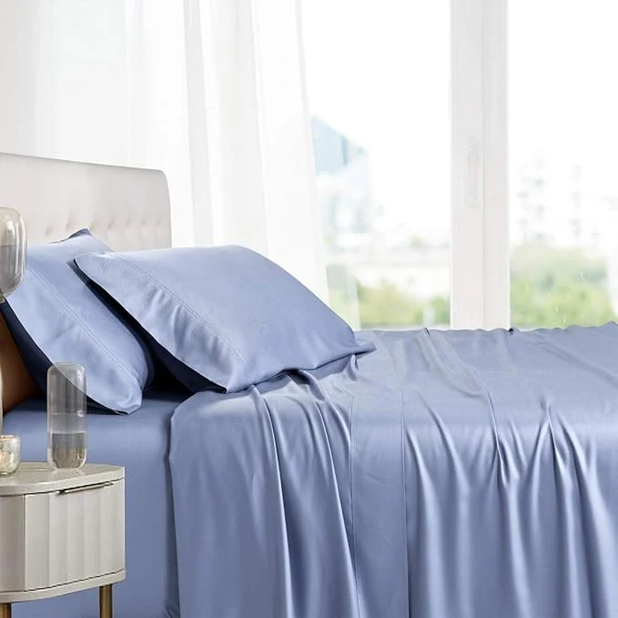 Sustainable Royal Hotel Bedding Natural Viscose Made from Bamboo Sheets Soft Cooling Relaxed