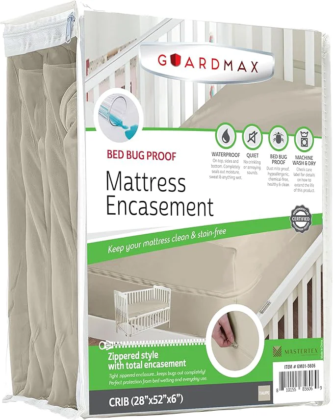Convenient Guardmax Jersey Knitted Crib Size Zippered Mattress Encasement Environmentally Friendly