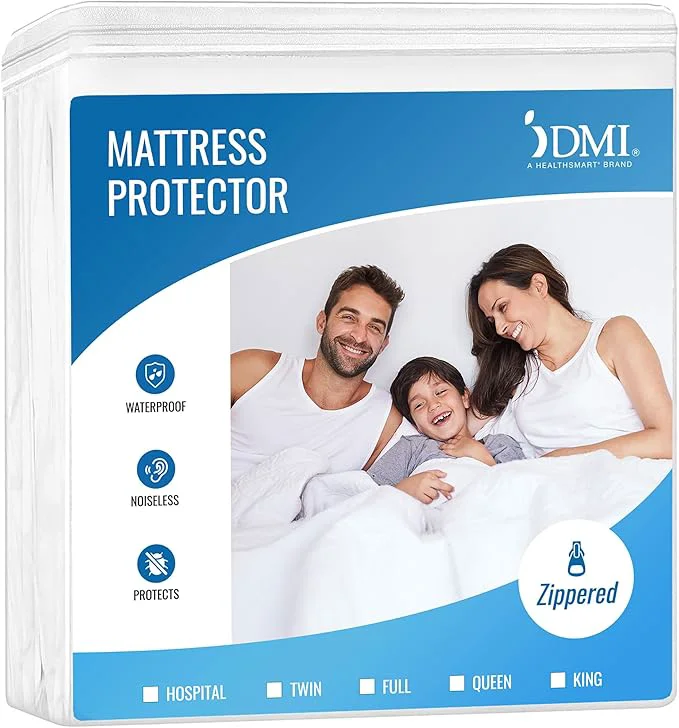 Efficient DMI Twin XL Zip Mattress Cover Waterproof and Washable Noiseless Cover Expertly Made