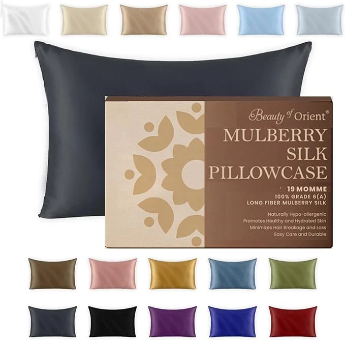 Versatile 19 Momme Premium Mulberry Silk Pillowcase Casual