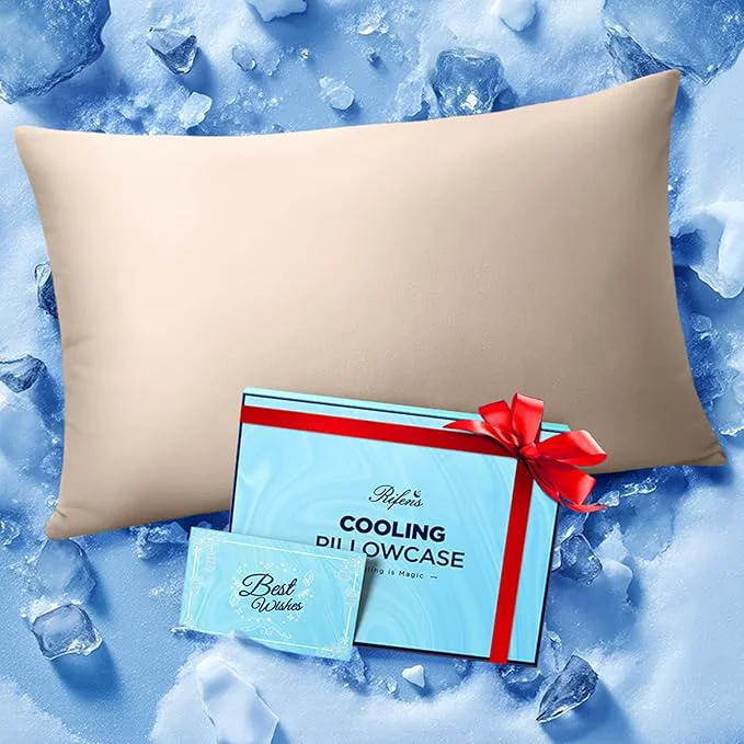 Original Ice Cooling Pillowcase for Hot Sleepers Instantly Cool Stays Cold All Night Smooth