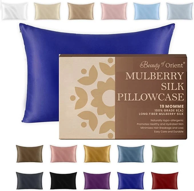 Outstanding 19 Momme Premium Mulberry Silk Pillowcase Breathable