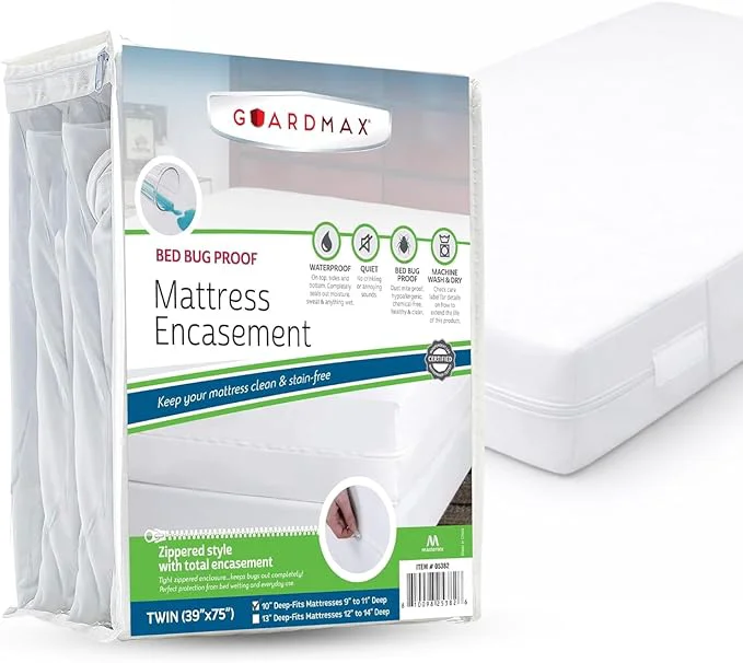Fashionable Guardmax Jersey Knitted Twin Zippered Mattress Encasement Versatile