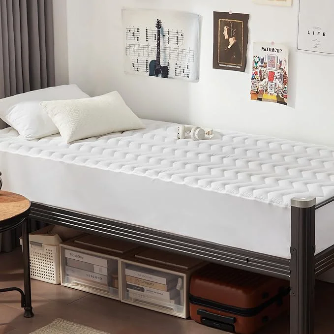 Solid Twin XL Size Waterproof Mattress Protector Quilted Breathable Ultra-Soft Selected