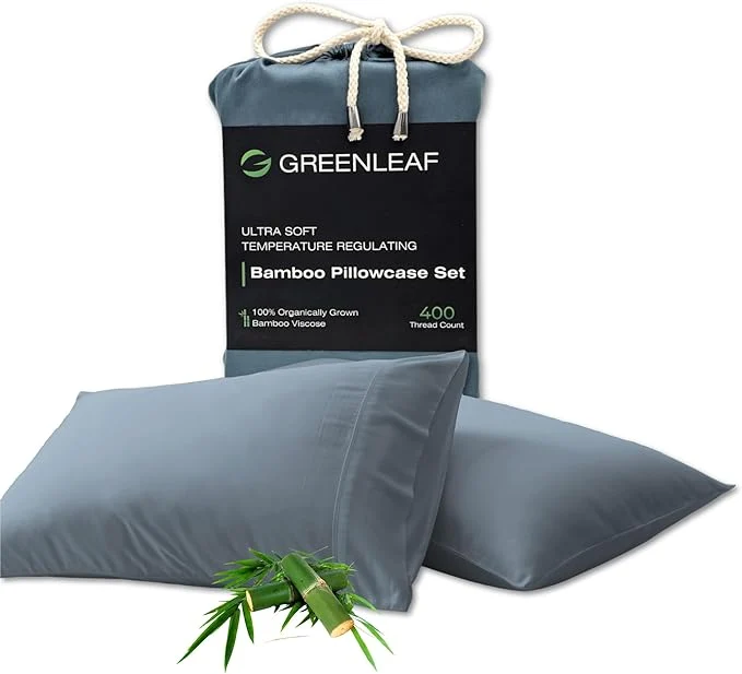 Durable GREENLEAF King Pillow Cases Set of 2 Ultra-Soft Pillow Covers Envelope Next-Generation