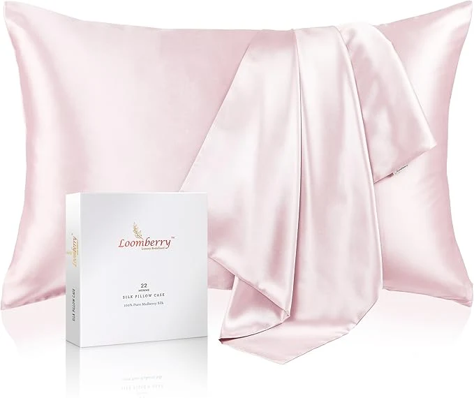World-Class Pure Mulberry Silk Pillowcase Natural