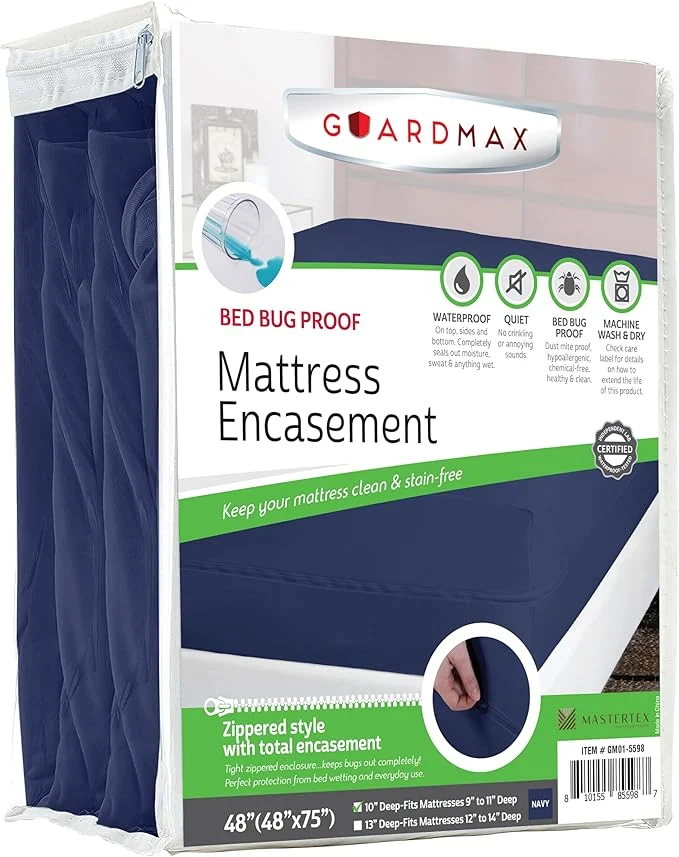 Smooth Guardmax Jersey Knitted RV Size Zippered Mattress Encasement High-Quality