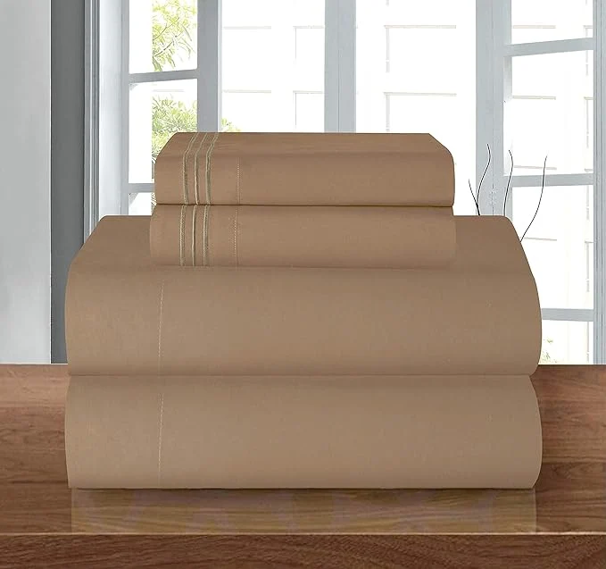 Modern Elegant Comfort Luxury Soft 1500 Premier Egyptian 4-Piece Premium Hotel Quality Clean