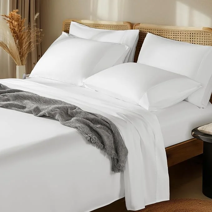 Excellent LBRO2M 1000 Thread Count Egyptian Cotton Sheets Set 6 Piece Sets King Bed Dependable