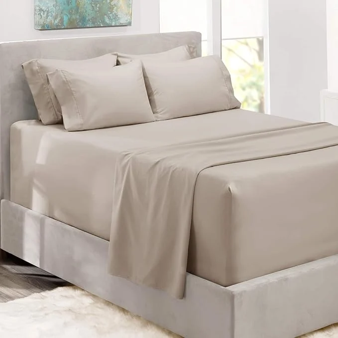 Crafted Hearth Harbor Bed Sheets Luxury Soft 6 Piece Bed Sheet Set Extra Deep Pocket Responsible
