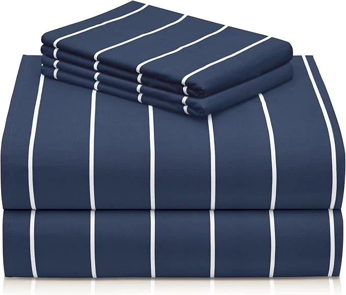 Fashionable LuxClub 4 PC Full Size Sheet Set Breathable Luxury Bed Sheets Deep Pockets Trusted
