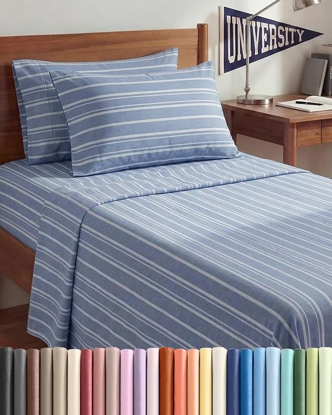 Smart Twin XL 4 Piece Sheet Set Green