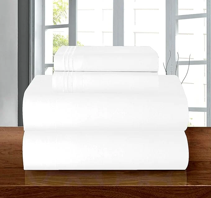 Smooth Elegant Comfort ® 1500 Thread Count ULTRA SILKY SOFT LUXURY 4 pcs Sheet set Fast