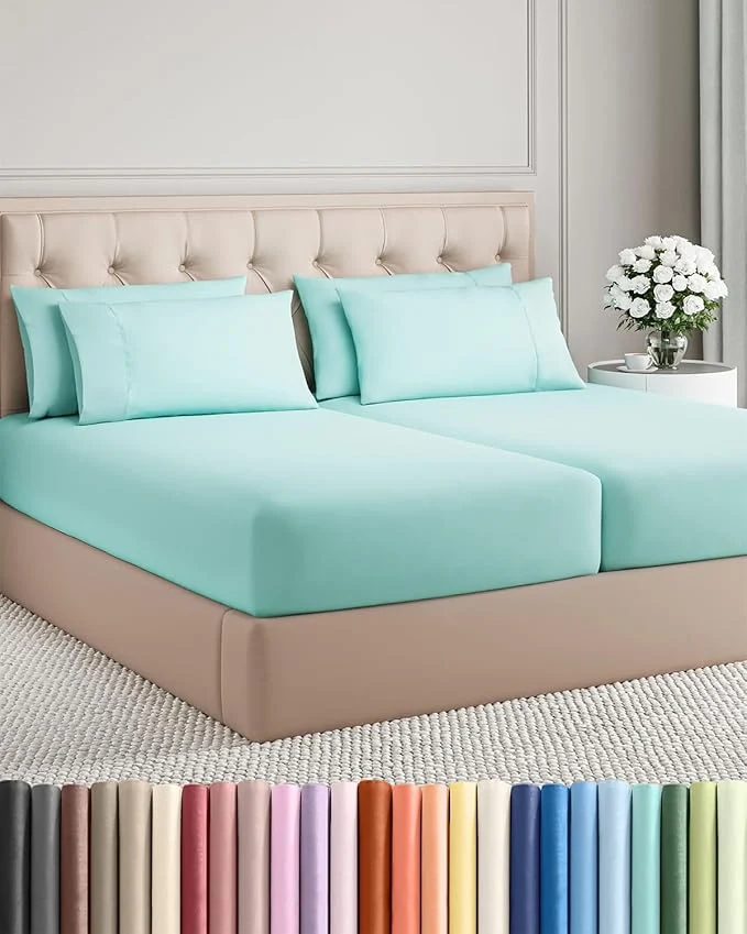 Natural Split King 7 Piece Sheet Set Powerful