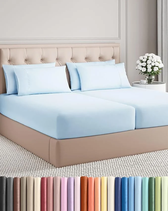 Solid Split King 7 Piece Sheet Set Versatile