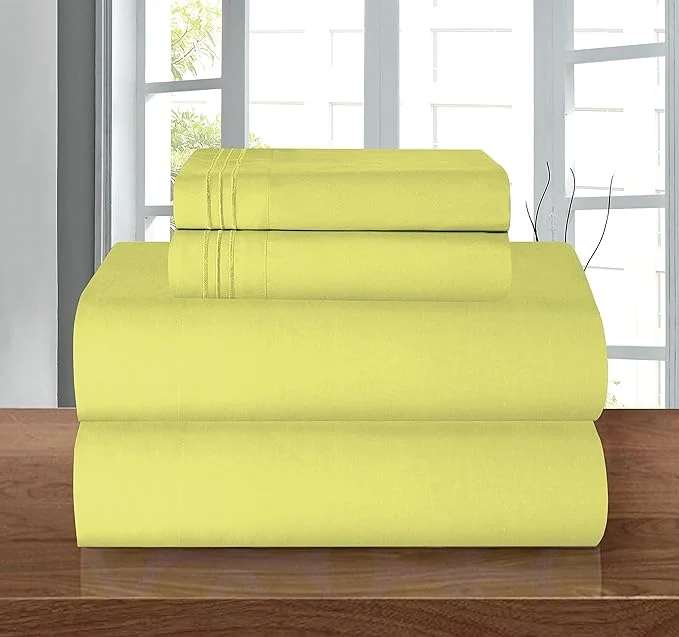 Classic Elegant Comfort Luxury 1500 Premium Hotel Quality Microfiber 4-Piece Sheet Set Optimized