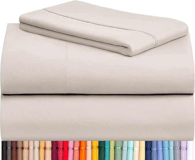 Breathable LuxClub 3 PC Twin Sheet Set Deep Pockets Wrinkle Cooling Bed Sheets Hotel Reusable