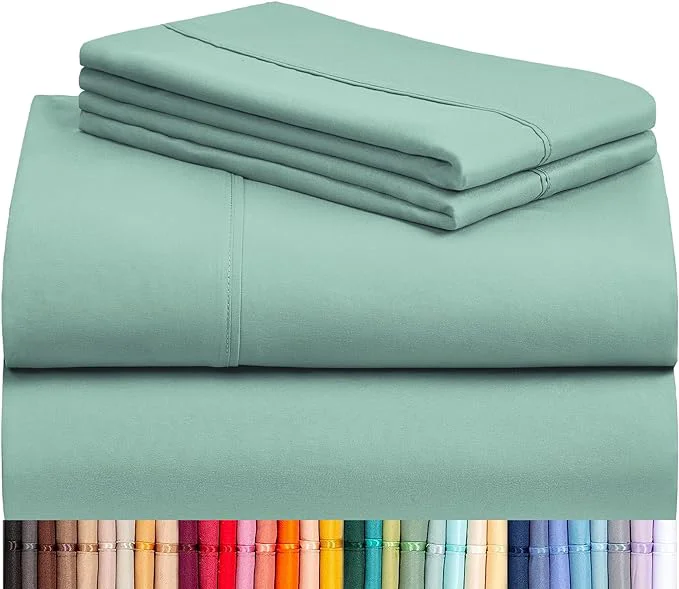 Refined LuxClub 4 PC Queen Sheet Set Breathable Luxury Bed Sheets Deep Pockets 18 Exceptional