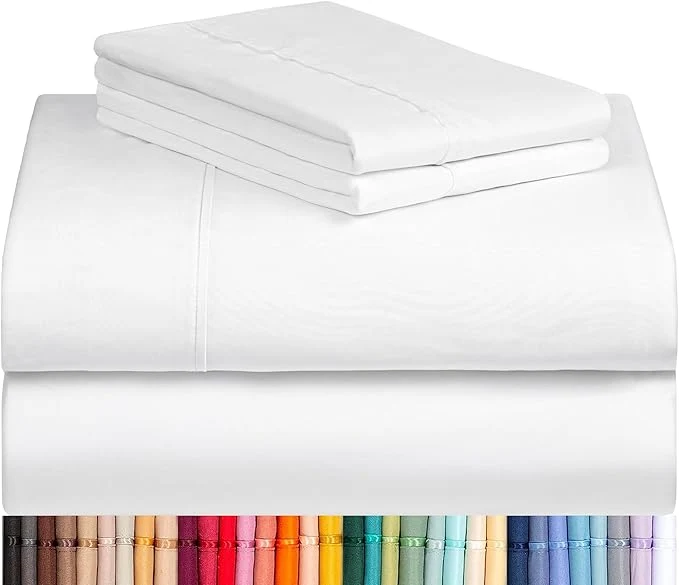 Innovative LuxClub 4 PC King Size Sheet Set Bed Sheets Deep Pockets 18 Wrinkle Professional