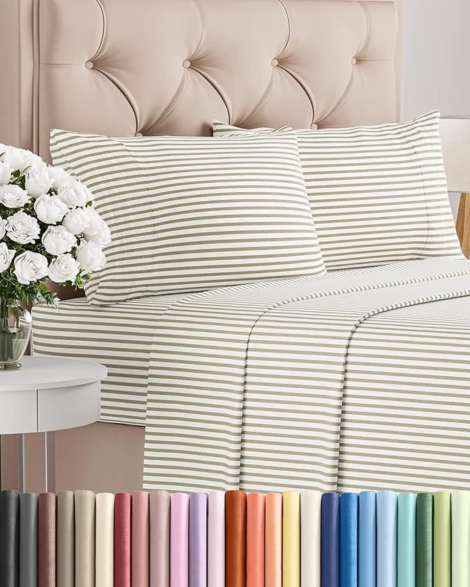 Reusable Twin 4 Piece Sheet Set Green