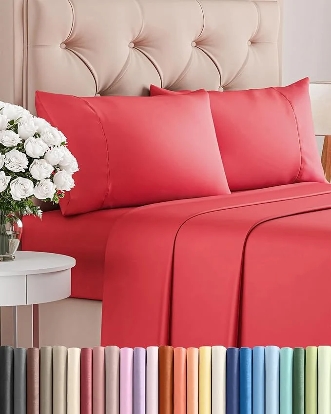 Long-Lasting Twin 4 Piece Sheet Set Artisan