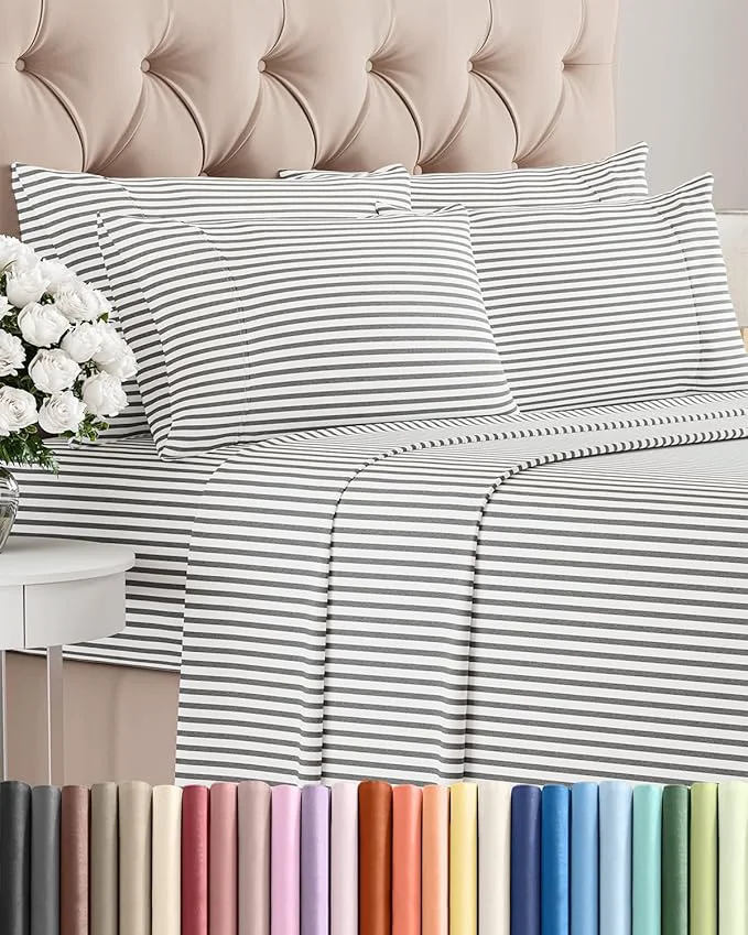 Soft Full 6 Piece Sheet Set Minimalist