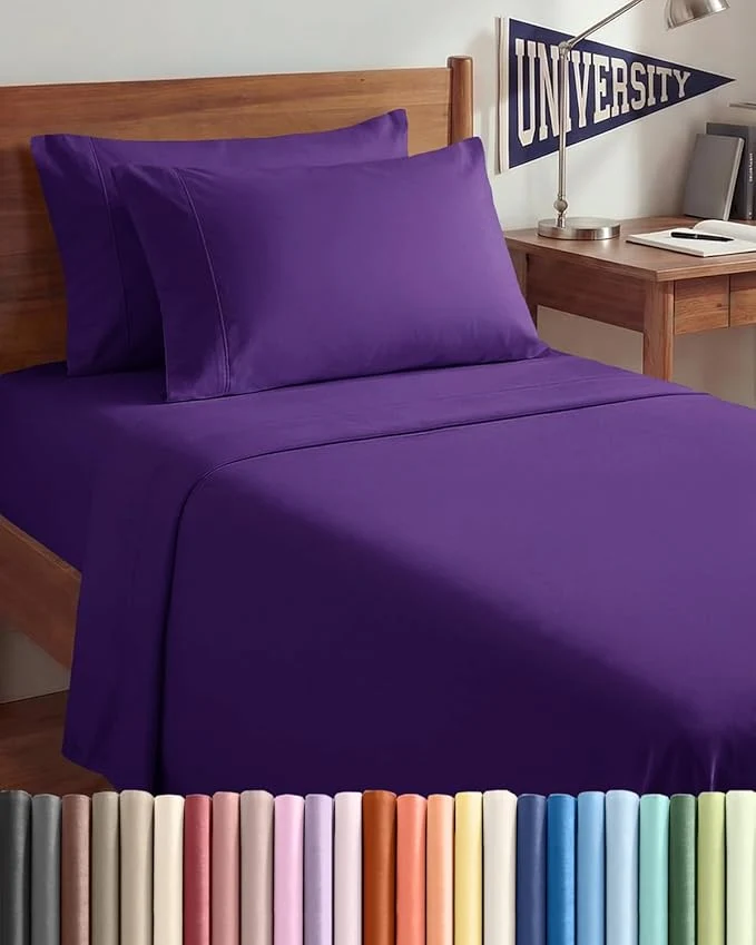 Healthy Twin XL 4 Piece Sheet Set Durable