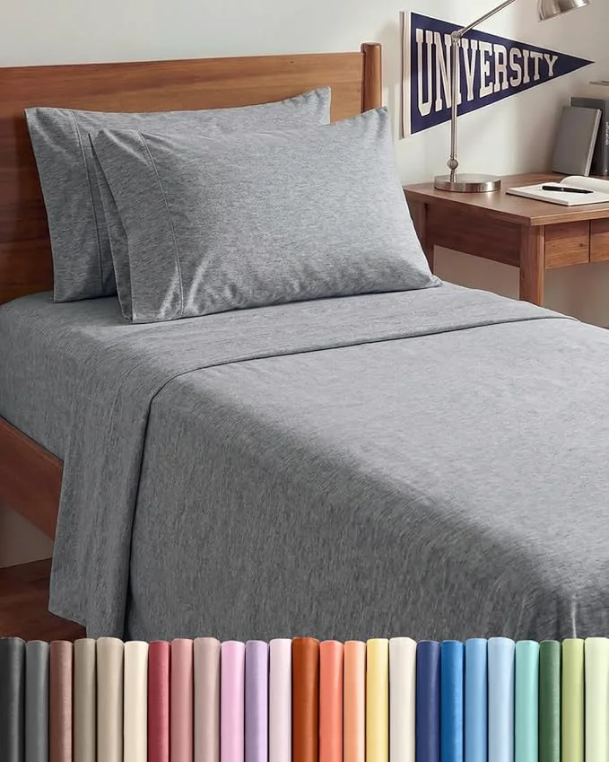 Eco-Friendly Twin XL 4 Piece Sheet Set Green