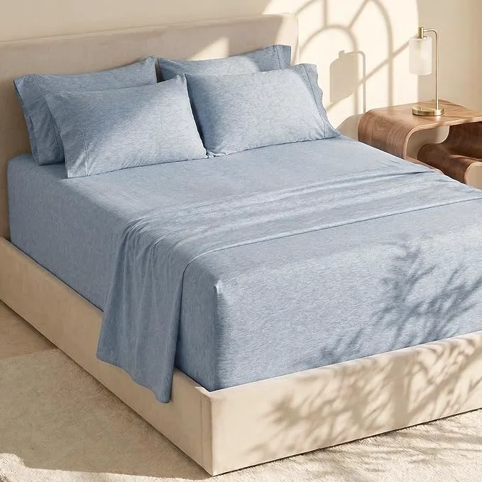 Contemporary Hearth Harbor Bed Sheets Luxury Soft 6 Piece Bed Sheet Set Extra Deep Pocket Genuine