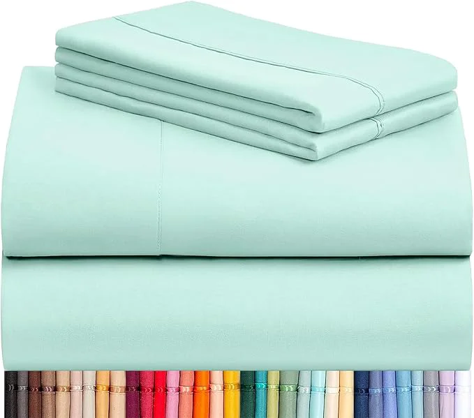 Prestigious LuxClub 4 PC Sheet Set Bed Sheets Deep Pockets 16 Eco Friendly Wrinkle Relaxed