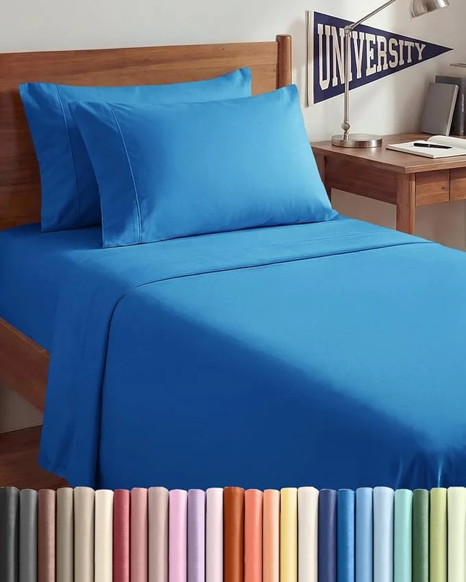 Expertly Made Twin XL 4 Piece Sheet Set Enhanced