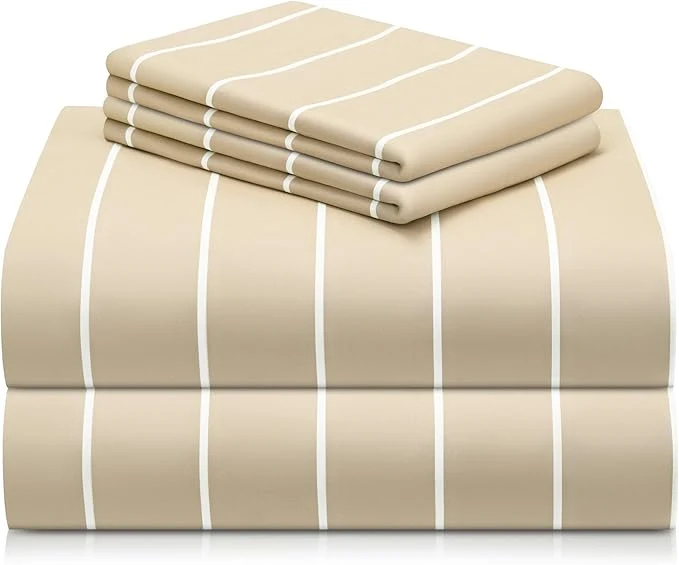 Durable LuxClub 4 PC King Size Sheet Set Breathable Luxury Bed Sheets Deep Pockets Environmentally Friendly