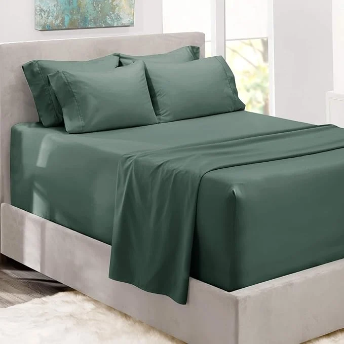 Expertly Made Hearth Harbor Bed Sheets Luxury Soft 6 Piece Bed Sheet Set Extra Deep Pocket Traditional