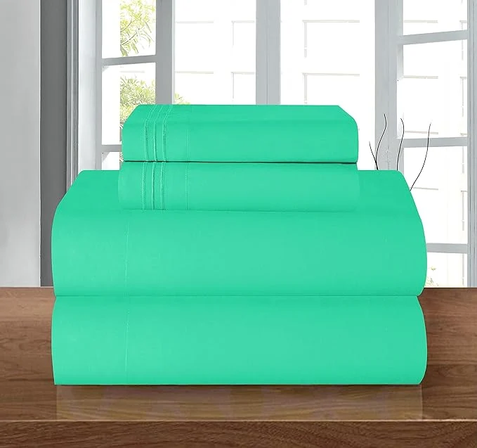 Modern Elegant Comfort Luxury 1500 Premium Hotel Quality Microfiber 4-Piece Sheet Set Sophisticated