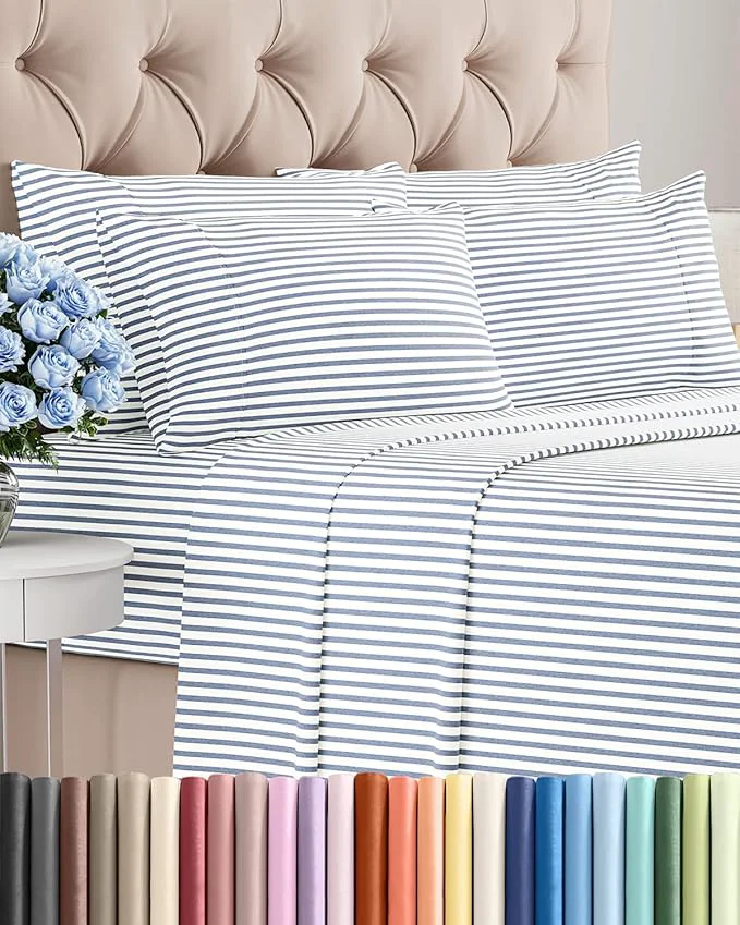 Environmentally Friendly King 6 Piece Sheet Set Expertly Made