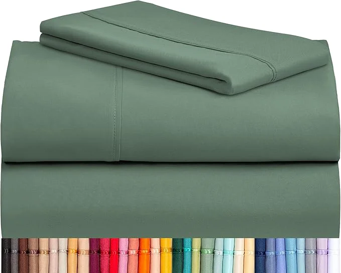 User-Friendly LuxClub 3 PC Sheet Set Sheets Deep Pockets 18 Eco Friendly Wrinkle Sheets Efficient