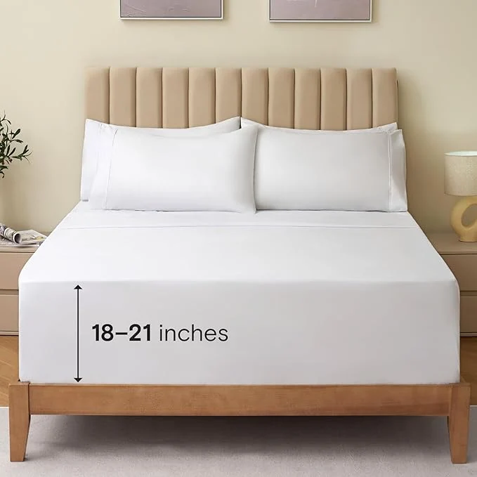 Certified LuxClub 3 PC Sheet Bed Sheets Deep Pockets 18 Wrinkle Kids Fitted Sheets Elegant