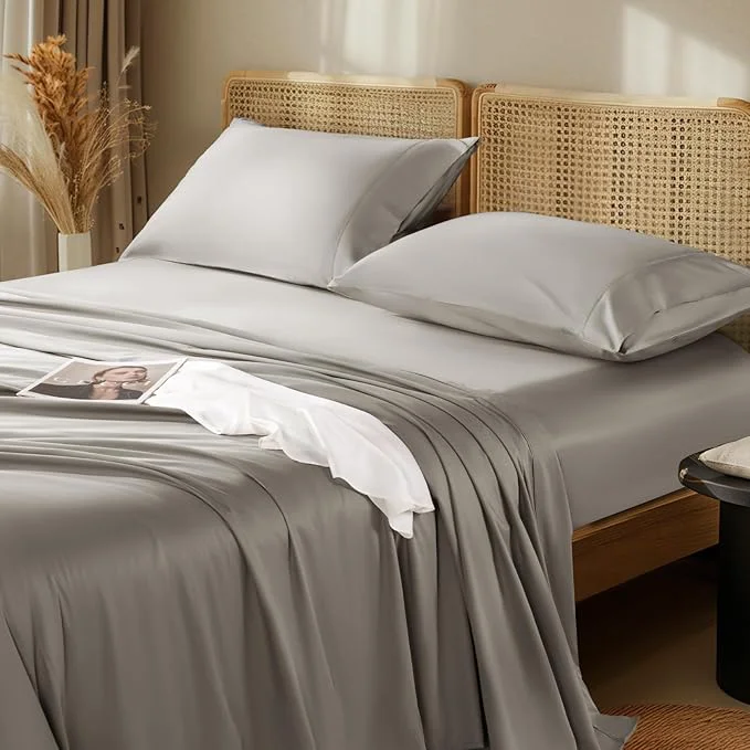 Comfortable LBRO2M 1000 Thread Count Egyptian Cotton Sheets Set Twin 3 Piece Sets Bed Healthy