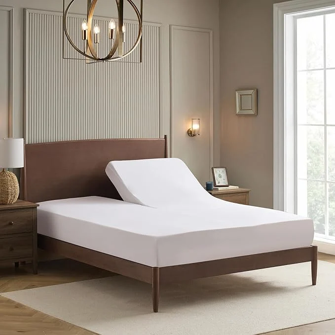 Convenient Split Head King Sheets Set for Adjustable Beds 4 Piece Flex Top Bed Sheets – Next-Generation