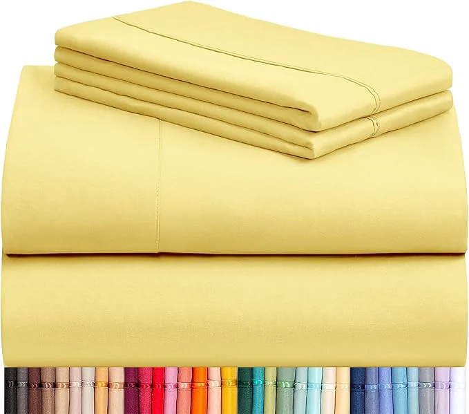 Excellent LuxClub 4 PC Sheet Set Bed Sheets Deep Pockets 16 Eco Friendly Wrinkle Green