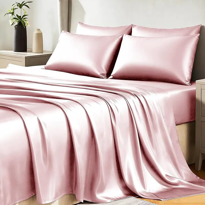 Powerful CozyLux Satin Sheets Full Size Sheets Carefully Designed