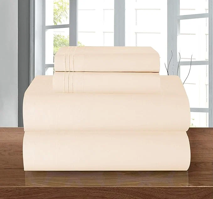 Exceptional Elegant Comfort Luxury Soft 1500 Premier Egyptian 4-Piece Premium Hotel Quality Efficient