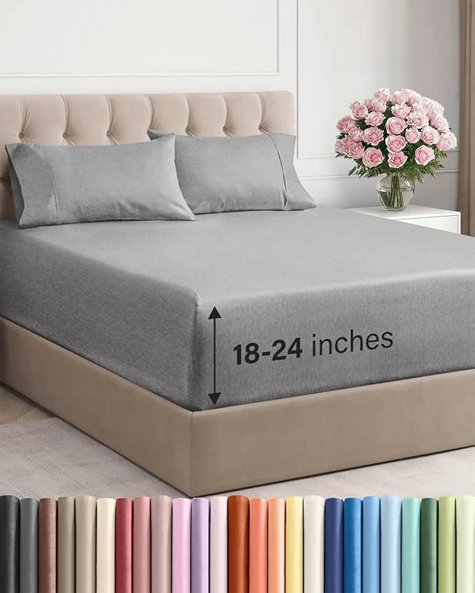 World-Class Extra Deep Queen Sheet Set Versatile