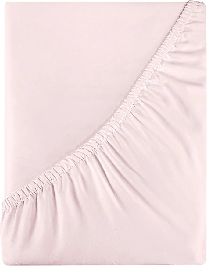 Practical Royale Linens 400 Thread Count American Grown Cotton Fitted Sheet Full Size Reusable