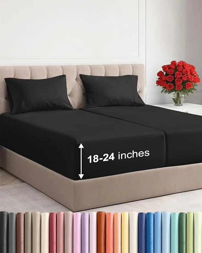 Relaxed Extra Deep Split King Sheet Set Top-Quality