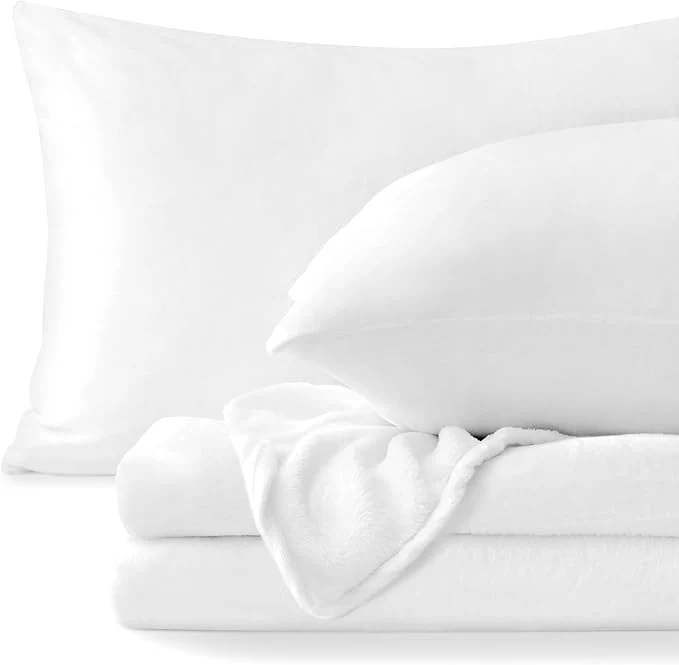 High-Quality BEDELITE Flannel Sheets Twin Size Bright White Reliable