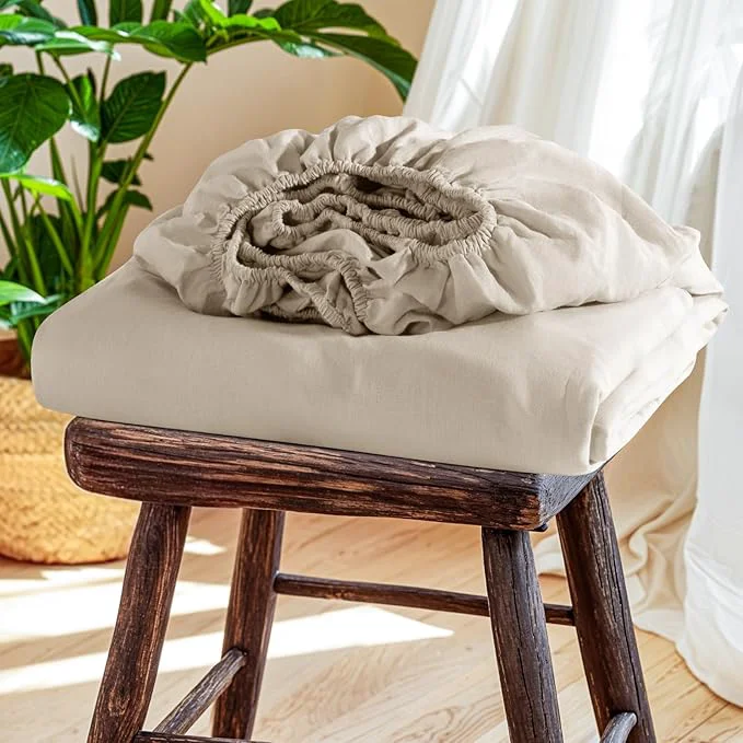 Optimized SONORO KATE French Linen Fitted Sheet Official
